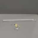 French Door Curtain Rods No Drill White Cafe Curtain Rod for Tier Curtains Multi Use Sash Telescope Adjustable Window Dressing Hardware White 26 up to 48 inch