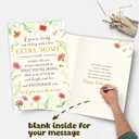 2 x Mother’s Day Card for Bonus Mom, Mom Mothers Day Card Gift from Husband Stepchild, Heartfelt Stepmom Appreciation Cards