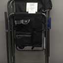 EVER ADVANCED Medium Tall Directors Chair Foldable Makeup Artist Chair Bar Height with Side Table Cup Holder and Pocket Footrest, Supports 400LBS (Grey, Seat Height: 23.2 inches)