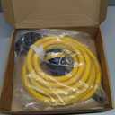 Tellegloww 20FT NEMA L14-30P to SS2-50R RV Marine Power Generator Adapter Cord, 30A 4 Prong Locking Generator L14-30P Male to 50A Marine Shore Power SS2-50R Female with Locking Ring 125V/250V