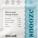 Dew Well 6 Pack Snooze Melatonin Sleep Patches – Wearable, No Latex, Easy to Use – Supports Natural Sleep