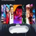 SYNCO Wireless Lavalier Microphone, P2L Dual Transmitter & 1 Receiver 2.4GHz Lapel Mic with Charging Case Plug & Play for YouTube Live Stream Recording Tiktok, Wireless-Lavalier-Microphone-iPhone (White)