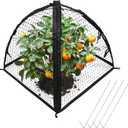 Strawberry Plant Protector,22 x22 x 22 Inch Cloche Dome for Plants,Plant Protection Tent For Plant Cages to Keep Animals Out,Mesh Plant Cover for Plant Protectors from Animals,Chicken Wire Cloche 1PC 