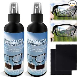 2PCS-Lens Scratch Remover, New Scratch Remover for Eyeglasses, Eyeglass Scratch Remover, Lens Scratch Remover for Eye Glasses, Pocket & Travel Essentials, Eye Glass Cleaners Spray. (100ml)