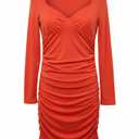 Dress for Women's, Orange, 90% Polyester, Size S