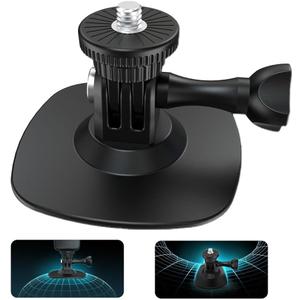 Flexible Adhesive Mount Kit for insta360 X Series, GoPro Max, and Hero Series - Helmet Base - Sports Camera Accessories for Any Flat or Curved Surface (Black/1PC)