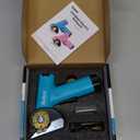 Cordless Electric Scissors, Rechargeable Cardboard Cutter with LED Light, 4-Speed Settings, Safety Lock, 2 Blades, USB-C Battery Powered Box Cutter for Carpet, Leather, Fabric, Packages, Blue