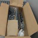 Ylzyxal Office Desk Chair, Ergonomic Computer Chair with Padded Flip-Up Arms and Adjustable Lumbar Support, PU Leather Executive Chair with Tilt Lock and 360 Swivel Rolling Wheels for Work, Study (Black)