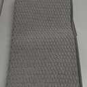 TYUU Bathroom Rugs Non Slip Washable, Super Absorbent Thin Bath Mat Small Quick Dry Low Pile Bathroom Rug, Dark Grey 16"x24"