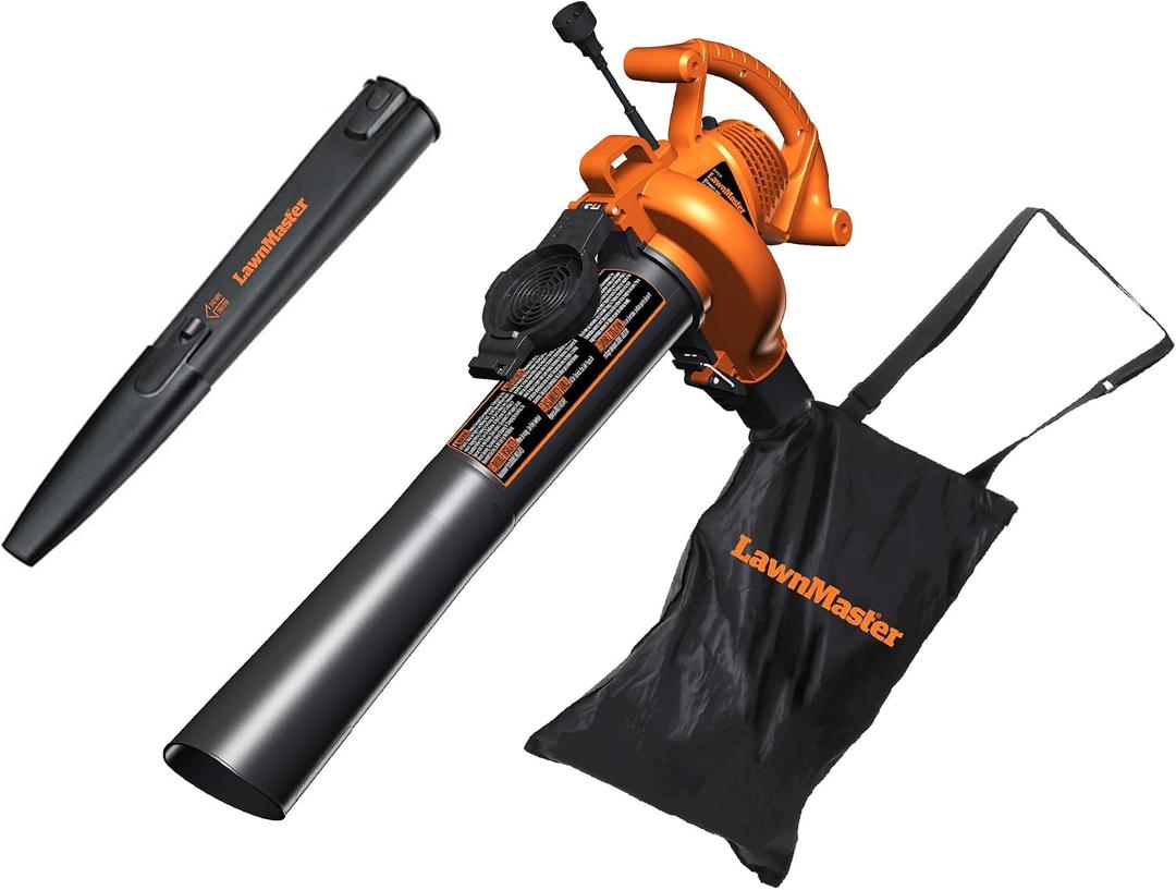 LawnMaster 3-in-1 Electric Leaf Blower, Vacuum & Mulcher, BV1210