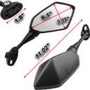 Heart Horse Motorcycle Mirrors Rear View Mirrors Compatible with CBR600 F4 F4I 1999-2006 CBR900 CBR919 CBR929 CBR954 1998-2003 RC51 RVT1000 DD250E DD300 DD350