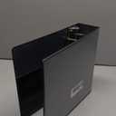 Samsill Durable 4 inch 3 Ring Binder, D Ring Binder, 100% Recycled Chipboard, Black, 2 Pack