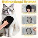 Pet Hair Removal Glove for Cats & Dogs, 3Pcs Upgraded Electrostatic Pet Hair Remover, Reusable Hair Remover Glove for Couch, Furniture, Carpet, Curtain