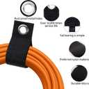 Heavy-Duty Extension Cord Holder 5-Pack, Three Sizes, Durable Nylon Cable Organizer Straps for Hanging CablesCords, Hoses, RopesTools and Outdoor Organization