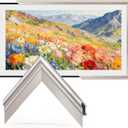TV Frames 55" Deco Only for Samsung The Frame TV and Pro TVs (Fits 2021-2026, LS03A, LS03B, LS03C, LS03D, LS03FA, LS03FW, LS03HE, LS03HW), Alloy Bezel Modern & Minimalist Styles, Easy Installation, Interchangeable Bezels for Home Decor