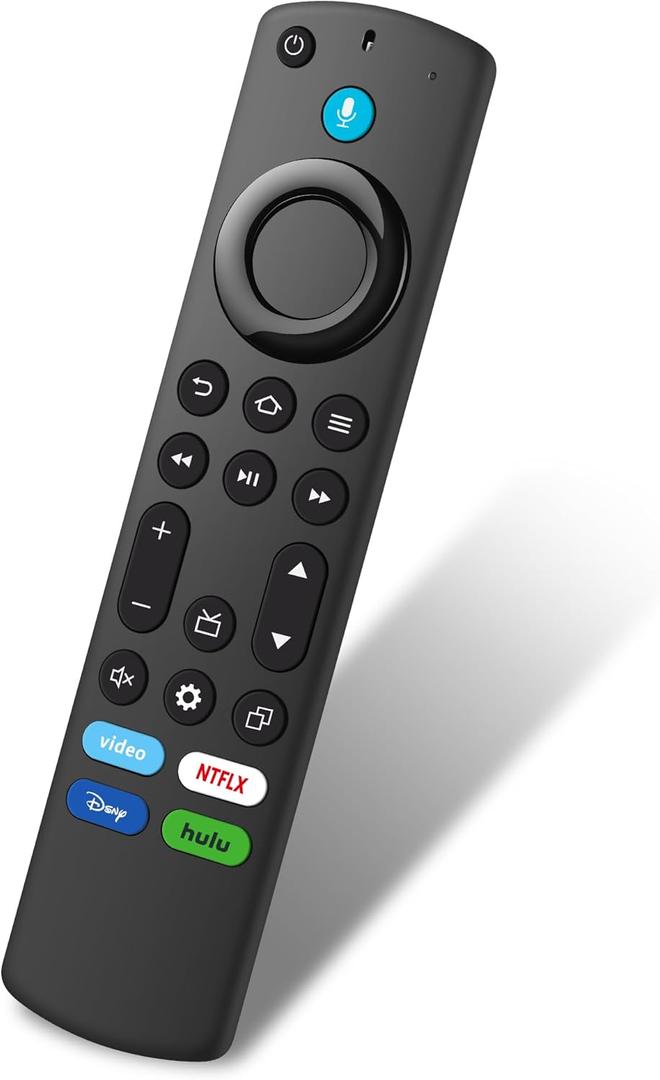 Replacement Voice Remote Control for All Fire Series, Smart TV Cube(1st / 2nd / 3rd Gen), Fit for Stick 4K Max/4K (1st/2nd Gen), Stick (2nd/3rd Gen)/TV Lite, for Insignia/Toshiba/Pioneer Smart TV