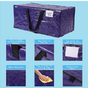 Extra Large Moving Bags,Collapsible Storage Bins,Heavy Duty Tote,Oversized Packing Supplies with Strong Handles,Large Bags With Smooth Zipper,Storage Boxes Alternative