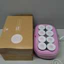 Conair Hot Rollers for Long, Medium & Short Hair, 8 Ceramic Flocked 2-Inch Heated Hair Rollers with Clips, Hot Curlers for Women, Volume & Curls, Lilac