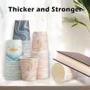 BYSNOW 300 Pack 3 oz Paper Cups, Disposable Bathroom Cups, Small Mouthwash Cups, Mini Paper Cups for Bathroom(Mixed Colors), 300pack-Cyan&Blue&Pink