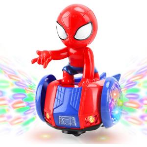 YOTOY Dancing Robot Spider Toys for Kids, Lights & Music, Automatic Steering, 360 Degree Flexible Rotation, Toy Cars for Toddlers, Birthday Gift for Ages 3 4 5 6 7 8 Years Old Boys