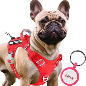 BARKBAY Service Dog Vest Tactical Dog Harness Medium Large Sized Dog Tags Personalized No Pull Adjustable Harness Reflective K9 Working Training Easy Control Military Molle System(Red,M) BARKBAY Service Dog Vest Tactical Dog Harness Medium Large Sized Dog Tags Personalized No Pull Adjustable Harness Reflective K9 Working Training Easy Control Military Molle System(Red,M)