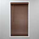 Eclipse 2in. Faux Wood Blinds, 29"W x 48"L in Dark Oak - Cordless Window Blinds, Certified Safe for Children & Pets, Light Filtering, Wand Tilt and Smooth Easy Operation, Window Shades for Home
