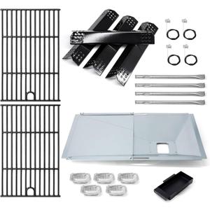 Replacement Parts for Nexgrill 720-0925P 720-0925, Grease Tray, Flame Tamer, Burners and Igniter, Grill Grates for Nexgrill 720-0925P 4 Burner Gas Grill
