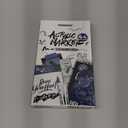 TRANSON 4 Black and 4 White Paint Markers Brush and Fine Dual-tip Acrylic Paint Marker Set for Rock Painting Glass Canvas Wood Leather Ceramic Painting