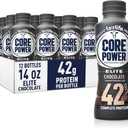 Core Power Elite High Protein Shake, Chocolate, 42g Bottle, 14oz, 11 Pack,BB Oct 15, 2026