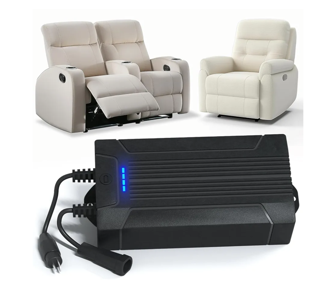 Lavolta Battery Pack for Reclining Furniture - Rechargeable Recliner Battery Pack - Universal 2-Pin Power Supply for Electric Recliners, Recliner Chair, Couch, Sofa (2200 mAh)
