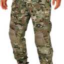 KRYDEX Tactical Men's G3 Combat Pants with Knee Pads (Medium, Mc)