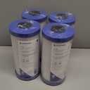 Pentair Pentek EP-BB Big Blue Carbon Water Filter, 10-Inch, Whole House Carbon Block Replacement Cartridge with Bonded Powdered Activated Carbon (PAC) Filter, 10" x 4.5", 5 Micron, Pack of 4