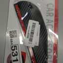 Blilo 1PC Smoke Visor Guards for Car Side Mirrors - Waterproof Carbon Fiber Auto Rain Eyebrows for Cars, Trucks and SUVs - Universal Fit (Black)