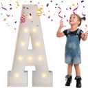 3FT Marquee Light Up Letters, Large Marquee Letters, Mosaic Balloon Frame Letter Big Letter For Engagement Wedding Decorations Birthday Party Backdrop Decor, Balloon Arch Kit Letter A