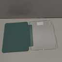 Case for iPad (A16) 11th Generation 11 Inch 2025, iPad 10th Generation 10.9 Inch 2022, Hybrid Protective Cover with Pencil Holder, Clear Transparent Back Shell, Anti-Yellowing Case, Dark Green