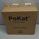 PoKat 23'' Bedside Table Lamp for Bedroom Nightstands, Birthday Gifts for Women Mom, House Warming Gifts New Home Decor, Ceramic Lamp for Living Room, White Modern Bedroom Lamp