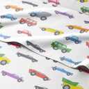 Kids Full Size Car Bed Sheets - 4 Piece Cars Sheet Set - Cartoon Truck Bedding - Ultra-Soft, Cute & Cozy - Comfy, Breathable & Machine Washable - Transport Bed Set for Boys, Girls, Teens and Toddlers