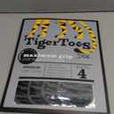 DOK TigerToes Premium Non-Slip Dog Socks for Hardwood Floors - Extra-Thick Grip That Works Even When Twisted - Prevents Licking, Slipping, and Great for Dog Paw Protection - Size Large (Classic Grey)