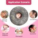 Ear Piercing Pillow for Side Sleepers with Washable Cover Pillows with Holes for Ear Pain,Donut Pillow for Adults CNH Ear Pain Relief Pressure Sores Ear Pillow with Hole in Center