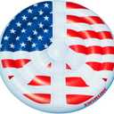 Swimline Inflatable Americana Peace Sign Island Pool Raft