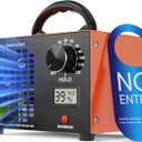 Ozone Generator 160,000mg/H with Temp/Humidity Display - 120 Min Timer O3 Ionizer Air Purifier for Large Spaces (5000 Sq.Ft) - Upgraded Ozone Machine for Cars, Homes, Hotels, Kitchens & Pet Areas