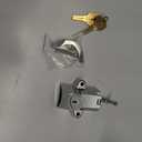 Motorcycle Helmet Security Lock Kit for 7/8" to 1 1/4" Diameter Tubings for Harley Chrome