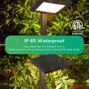 EDISHINE Low Voltage Landscape Lighting, 5.6W 151LM 3000K 50,000 Hrs Waterproof LED Pathway Lights, 12V Aluminum Outdoor Landscape Lighting with Connectors for Yard, Garden, Walkway, 4 Pack