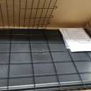 MidWest Homes for Pets 36-Inch Two-Door iCrate Folding Dog Crate with Divider Panel, Leak-Proof Tray & Secure Latches  Metal Wire Kennel for M-L Breeds  Portable, Durable & Easy to Assemble