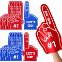 Wettarn 6 Pack Number 1 Foam Fingers 18 Inch
Bulk Foam Hands for Team Cheer, We're #1 Printed, Basketball Football Baseball Games, School Pep Rallies, Assorted Colors