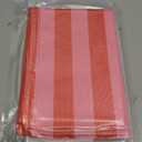 AnyDesign Red Pink Vertical Striped Table Runner Red and Boho Pink Table Decoration for Valentine's Day Baby Shower Birthday Party Dining Room Home Kitchen Decor, 13 x 72 Inch