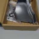 Long Water Pump Alternator Bracket, Black, Compatible with Chevy SBC SB 305 350, with Hardware (Silver).1969 to 1986 SBC with Long Water Pump