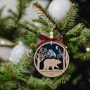 2 x TUMSHANIP Bear Ornaments - Bear Ornaments for Christmas Tree - Gifts for Bears Lovers, Women, Men - Bears Christmas Ornament - Wood Ornament 2025