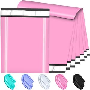 Large Poly Mailers 19x24 Inch 100 Pack, Shipping Bags for Clothing with Self-Sealing Tear-Resistant, Waterproof Poly Bags, Mailing Envelopes for Small Business (Pink), 19x24 100PC