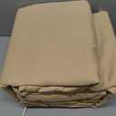 Carressa Linen 100% Egyptian Cotton King Size Sheets Set - 800 High Thread Count Egyptian Cotton Sheets King Size (4 PC, Crisp White), Soft, Cooling, 16" Deep Pocket Sateen Weave Luxury Bed Sheet Color Beach Sand